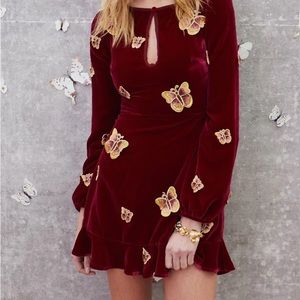 For Love & Lemons Butterfly dress